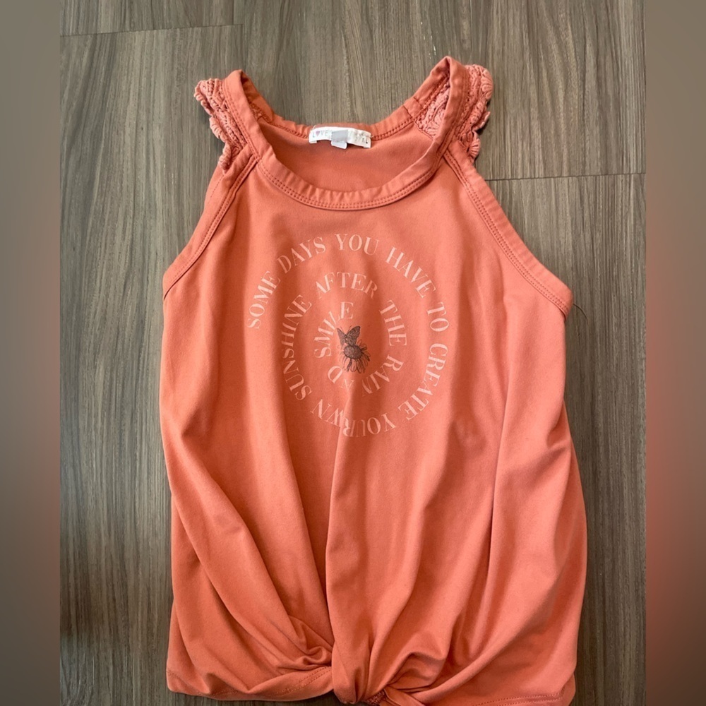 Love Glam GirlCoral Kids Tank Top with Graphic Print size M